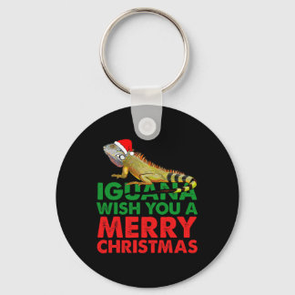 Porte-clés Iguane vous souhaite un joyeux Noël Iguane drôle
