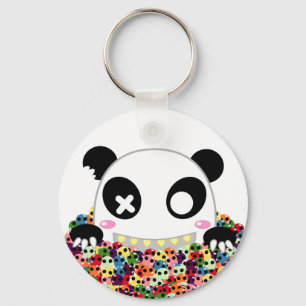Porte-clés Ijimekko le Panda - Crânes à sucre