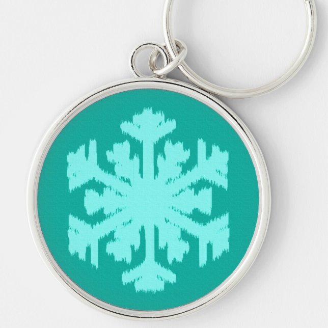 Porte-clés Ikat Snowflake (Devant)