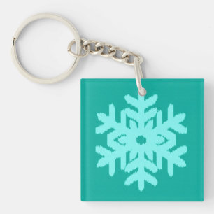 Porte-clés Ikat Snowflake