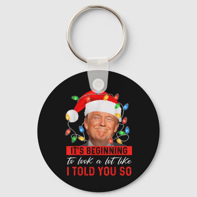 Porte-clés Il Commence À Ressembler Beaucoup À Un Trump Drôle (Recto)