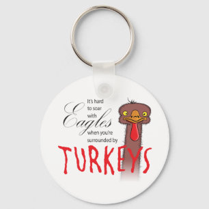 Porte-clés Il est difficile de monter avec Eagles…
