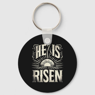 Porte-clés Il Est Ressuscité Jésus Dieu Christian Soleil Résu