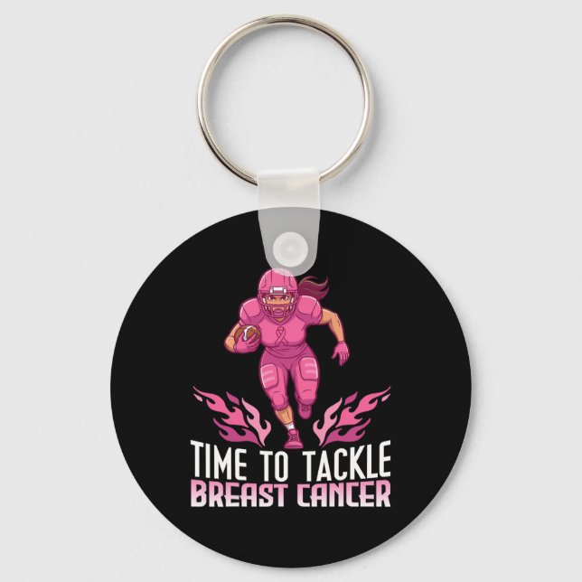 Porte-clés Il Est Temps De Lutter Contre Le Cancer Du Sein Se (Recto)