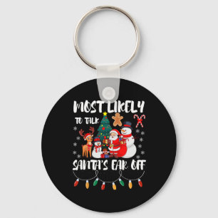 Porte-clés Il Est Très Probable Que Père Noël Parle De Noël F
