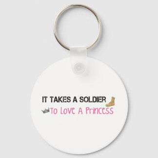 Porte-clés Il Faut Un Soldat Pour Aimer Une Princesse
