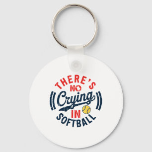 Porte-clés Il n'y a pas de larmes dans le softball Jeu de sof