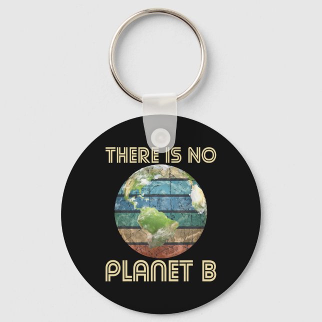 Porte-clés Il N'Y A Pas De Planète B - Protection De l'enviro (Recto)