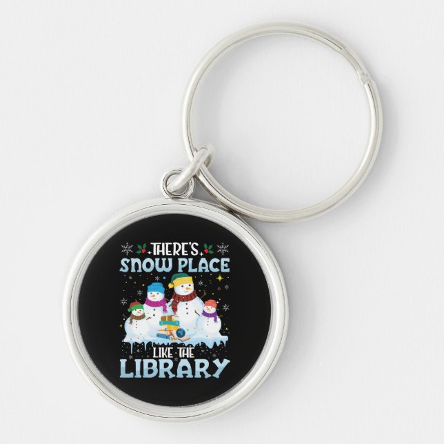 Porte-clés Il n'y a pas d'endroit comme la bibliothèque de No (Devant)