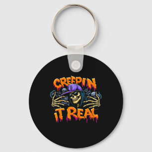Porte-clés Il Vrai Halloween Hip hop Squelette de drogue Graf