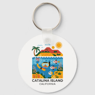 Porte-clés Île Catalina Californie Randonnée 