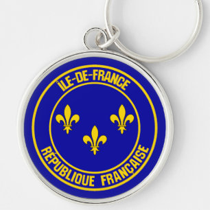 Porte-clés Île-de-France Round Emblem