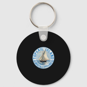 Porte-clés Île de Topsail Caroline du Nord Voile Vintage Dés