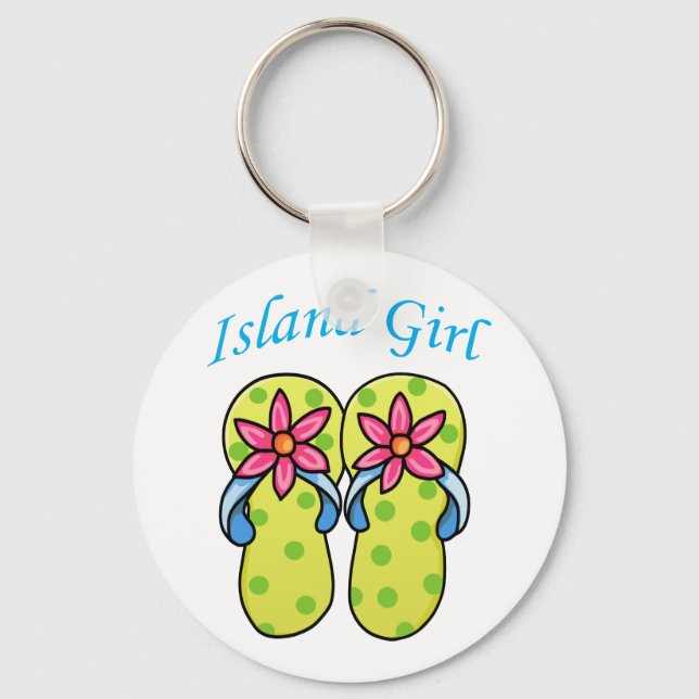 Porte-clés Île fille (Recto)