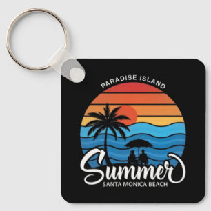 Porte-clés Île Paradis Plage Santa Monica-35307