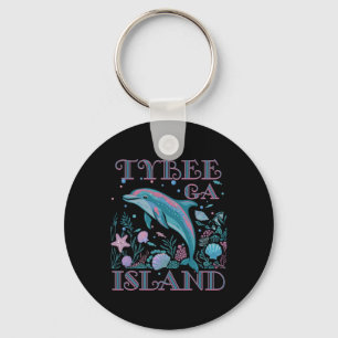 Porte-clés Île Tybee Ga Amoureux Dauphin Souvenir de plage co
