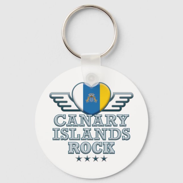 Porte-clés Îles Canaries Rock v2 (Recto)