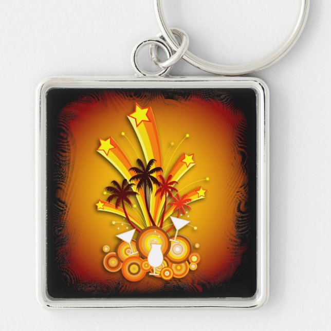Porte-clés Îles tropicales 4 Porte - clé (Devant)