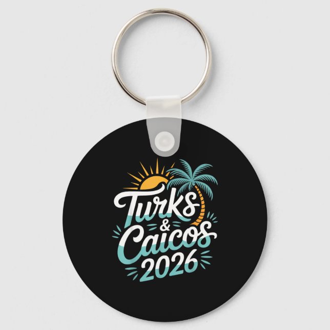 Porte-clés Îles Turques-et-Caïques Souvenirs 2026 (Recto)