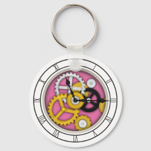 Porte-clés Illusion de l'horloge visible Fancity Horloge Art 