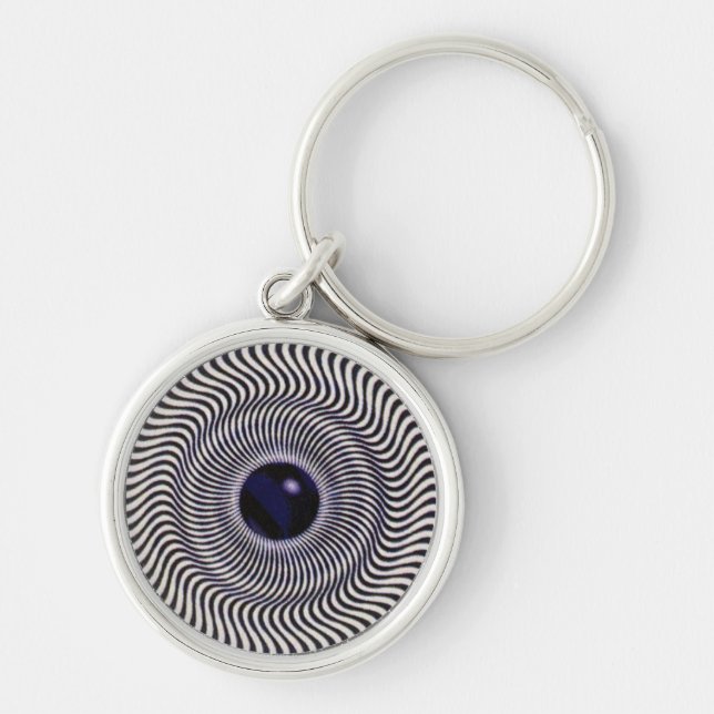 Porte-clés Illusion optique folle - Cercle holographique (Devant)
