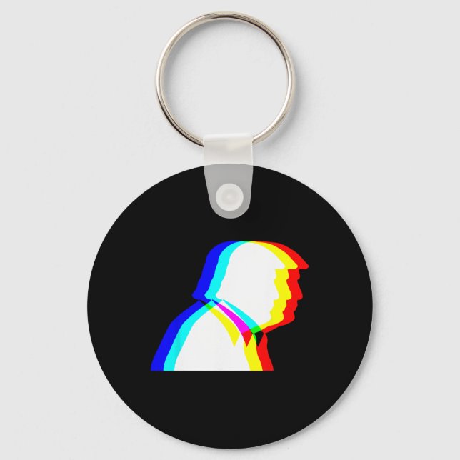 Porte-clés Illusion optique Trump Edm  (Recto)