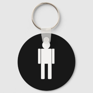 Porte-clés Illustration271 MAN CARTOON BATHROOM DOOR SIGN