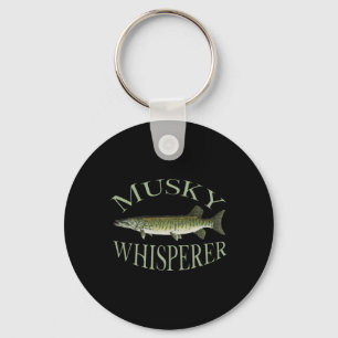 Porte-clés Illustration artistique de poisson muskellunge mus