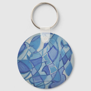 Porte-clés Illustration bleu-clair Kara Willis d'abrégé sur