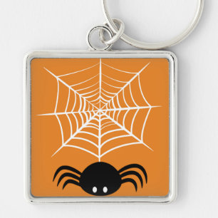 Porte-clés Illustration d'araignée d'Halloween effrayante