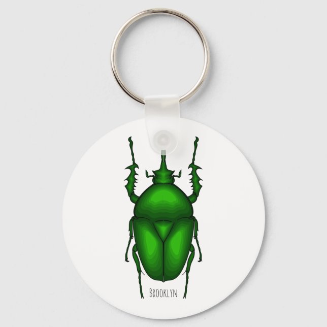 Porte-clés Illustration de bug Mecynorhina torquata (Recto)