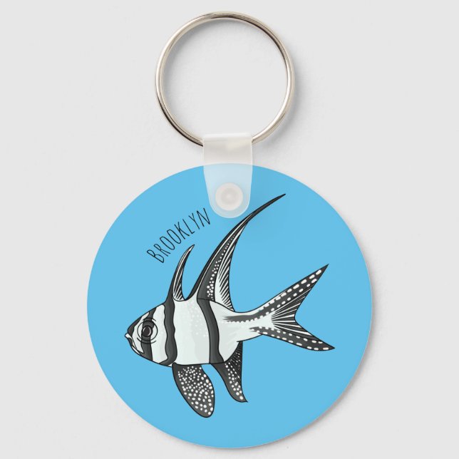 Porte-clés Illustration de cardinalfish Banggai (Recto)