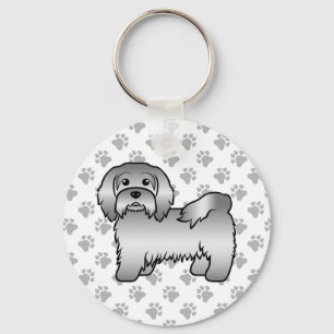 Porte-clés Illustration de chien de dessin animé mignon Havan
