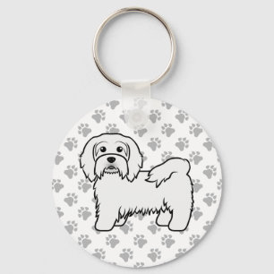 Porte-clés Illustration de chien de dessin animé mignon Havan