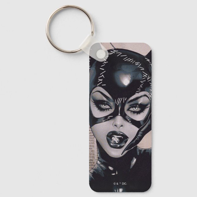 Porte-clés Illustration de couverture Catwoman #50 par Sozoma (Recto)