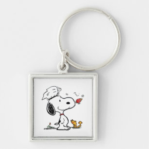 Porte-clés Illustration de dessin animé d'astronaute Beagle m
