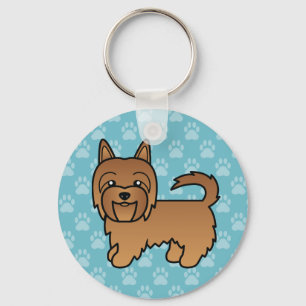 Porte-clés Illustration de dessin animé de chien Terrier Aust