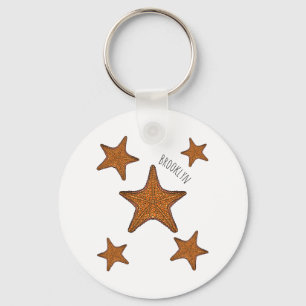 Porte-clés Illustration de dessin de Starfish