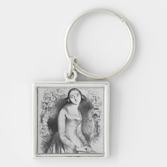 Porte-clés illustration de 'd'Heloise de Lettres et (Devant)