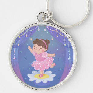 Porte-clés Illustration de fantaisie du rêve d'une ballerine