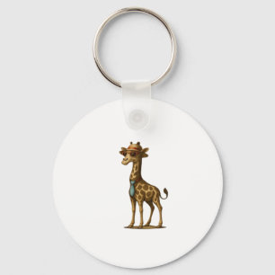 Porte-clés Illustration de girafe stylée. Stylish Giraffe Ill