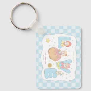 Porte-clés Illustration de l'alphabet pastel Kawaii LOVE 💕🍓