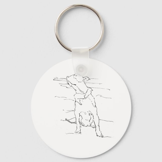 Porte-clés Illustration de l'Amstaff (Recto)