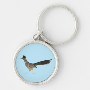 Porte-clés Illustration de l'oiseau cool Roadrunner