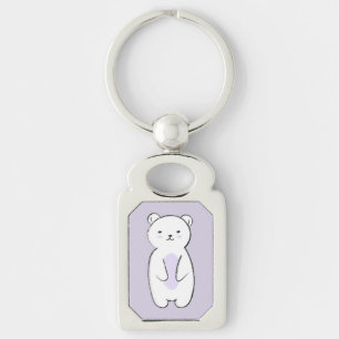 Porte-clés Illustration de l'ours polaire mou