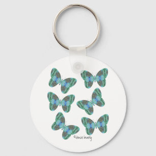 Porte-clés Illustration de papillon à bijoux