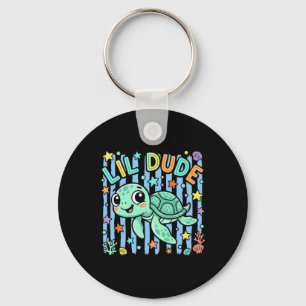 Porte-clés Illustration de petite tortue de mer mignonne