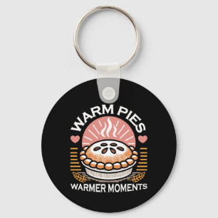 Porte-clés Illustration de tourte douillette : Pies chaudes M