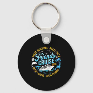 Porte-clés Illustration de vacances de groupe de croisière en