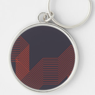 Porte-clés Illustration décorative à la mode simple cool oran